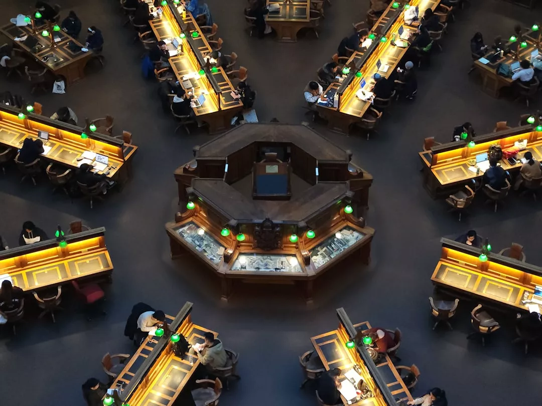 An overhead view of a restaurant with tables and chairs